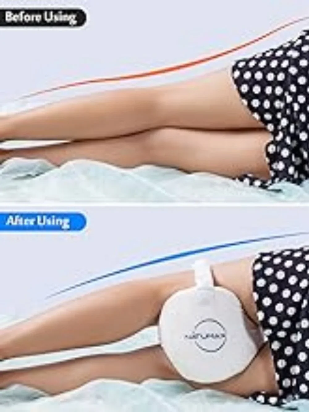 NATUMAX Memory Foam Knee Pillow for Side Sleepers Brand New W/O Tag